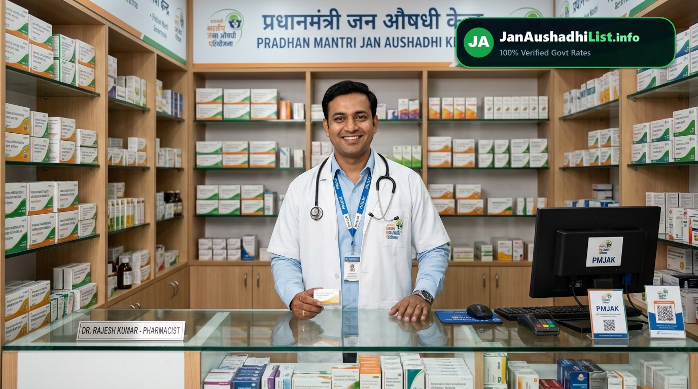 Jan Aushadhi Kendra कैसे खोलें? दुकान की जगह, B.Pharm/D.Pharm नियम, ₹5 लाख सब्सिडी, आवेदन फॉर्म और असली कमाई (2026 संपूर्ण गाइड) — Jan Aushadhi Guide